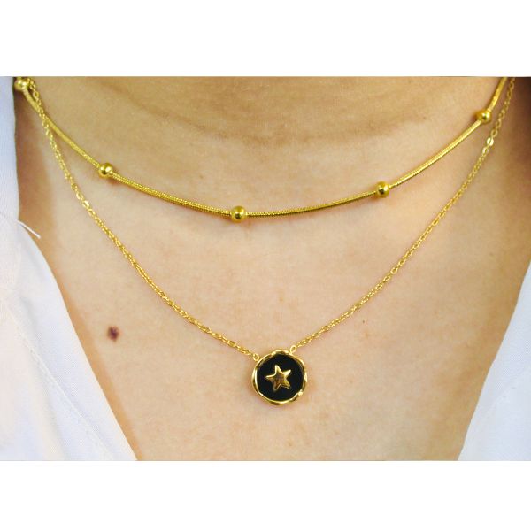 Golden Star Layered Necklace