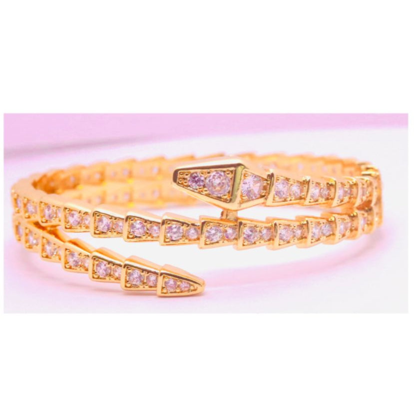 Golden Ivy Emerald Bracelet