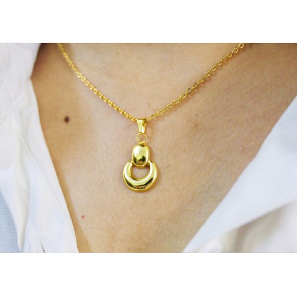 Celeste Circular Necklace With Earrings