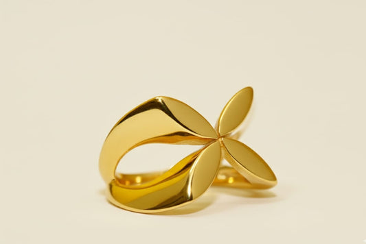 Golden Petal Ring