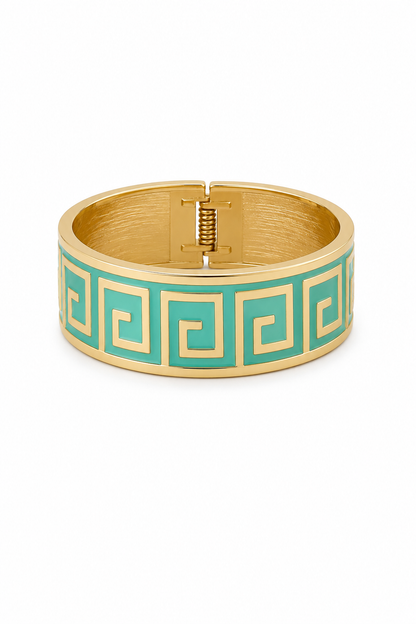 Turquoise Enamel Bangle