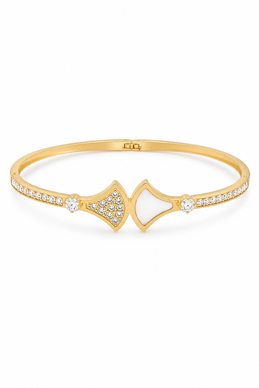 WHITE ENAMEL BRACELET