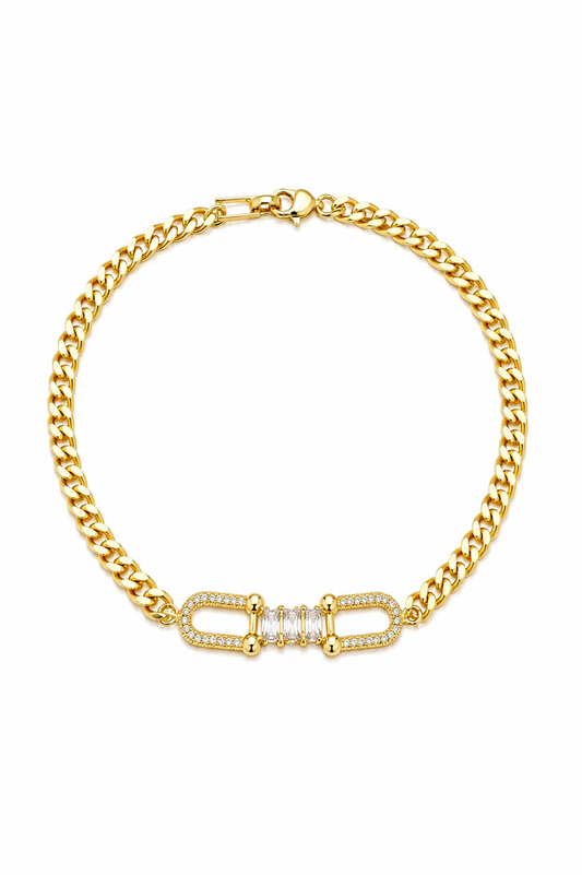 Gold Cuban Link Bracelet