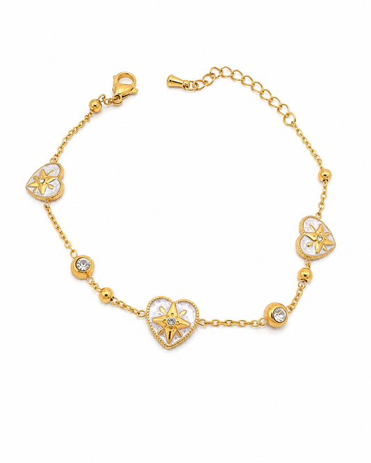 Stella Heart Charm Bracelet