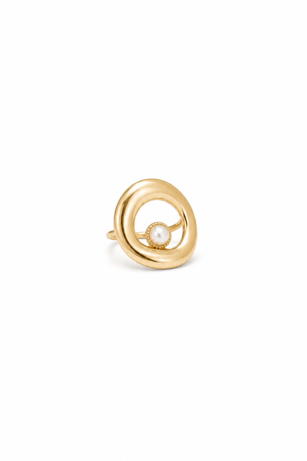 Golden Glow Pearl Ring