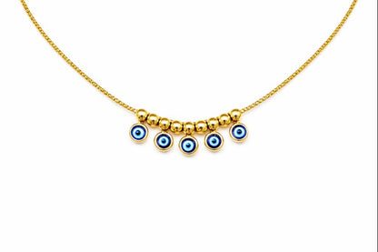 Evil eye beads necklace