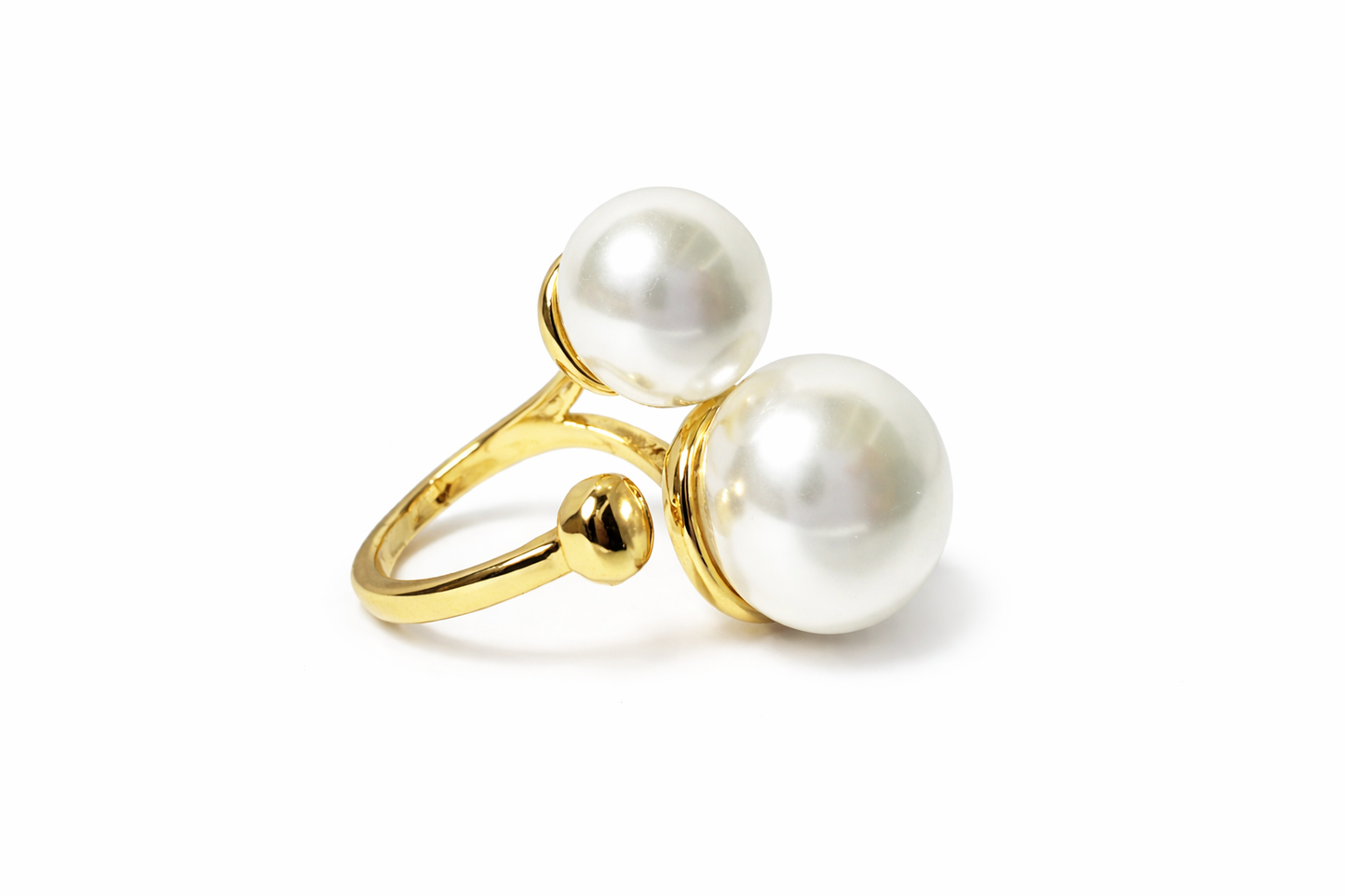 Twin Pearl Pop Ring