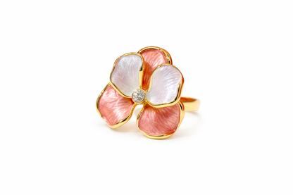Blossom Enamel Floral Ring