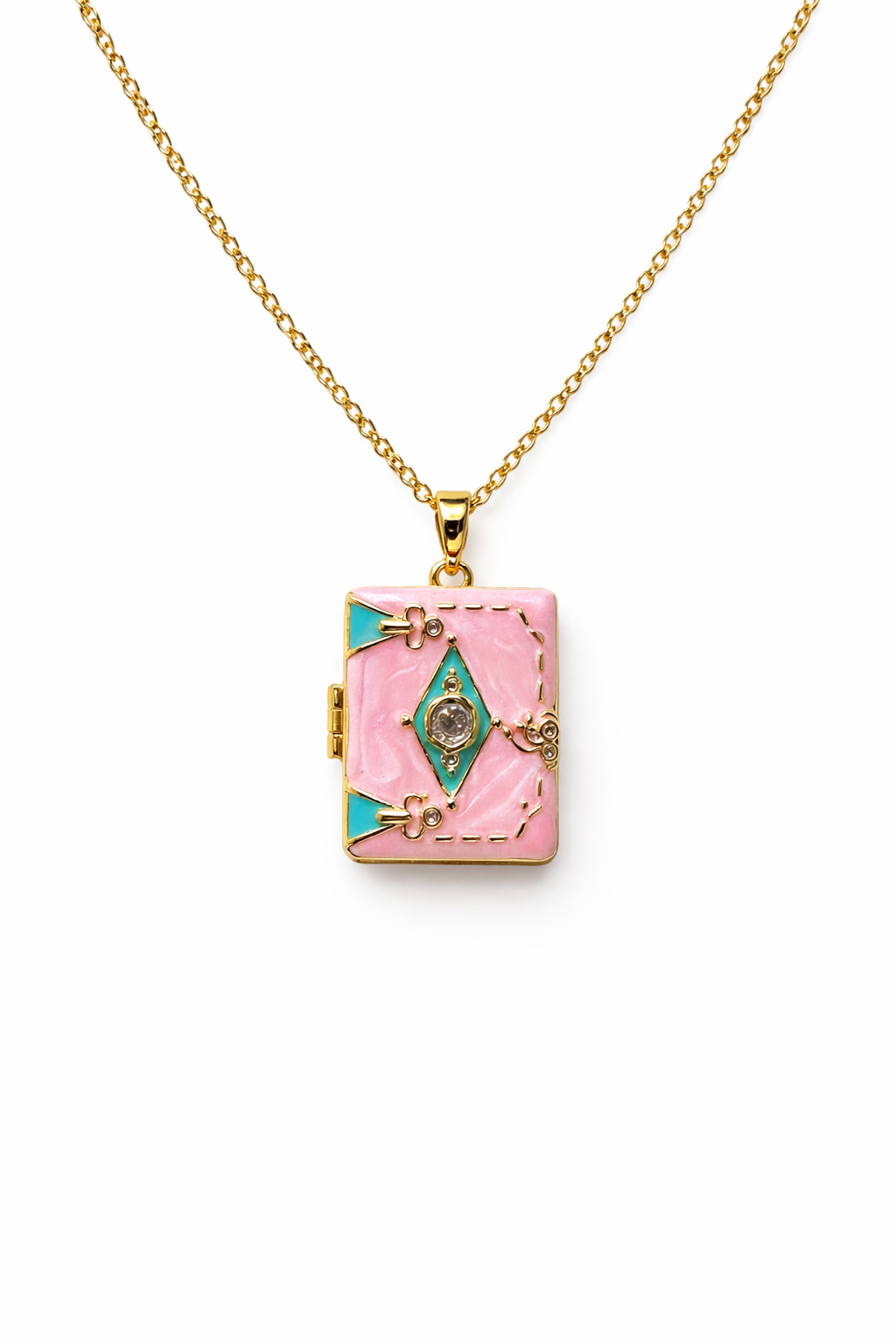 Pink Locket Necklace