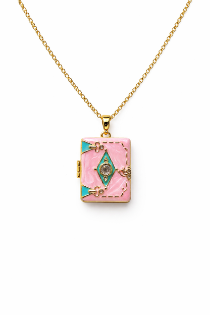 Pink Locket Necklace