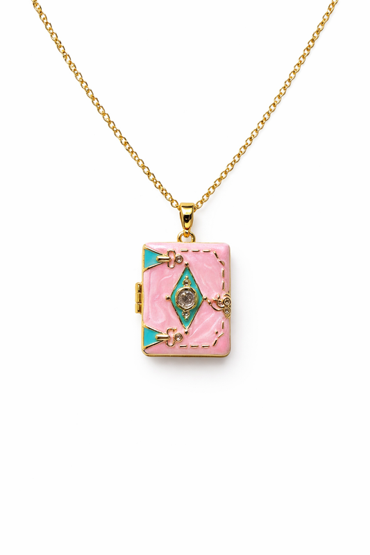 Pink Locket Necklace
