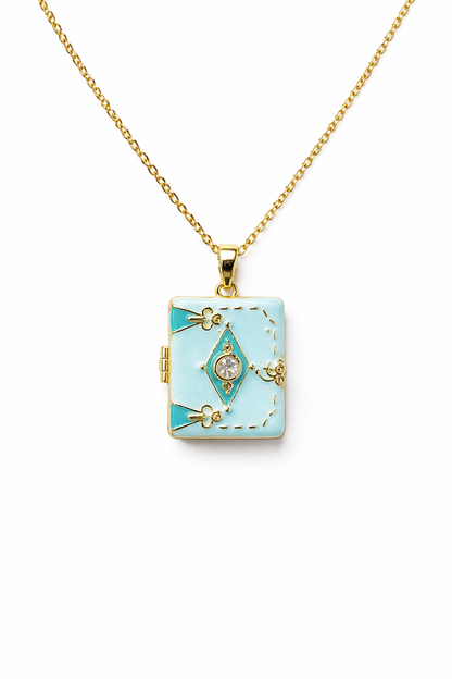 Turquoise Locket Necklace