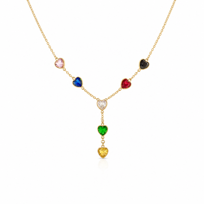 Rainbow Heart Necklace