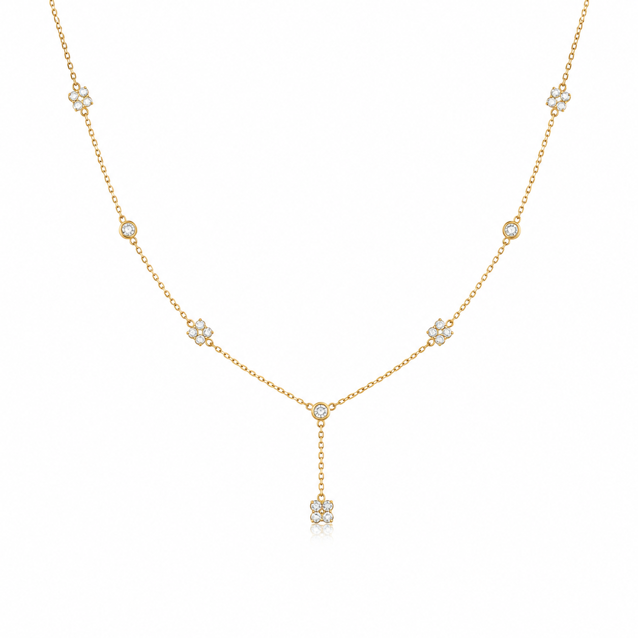 Floral Drop Necklace