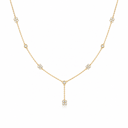 Floral Drop Necklace