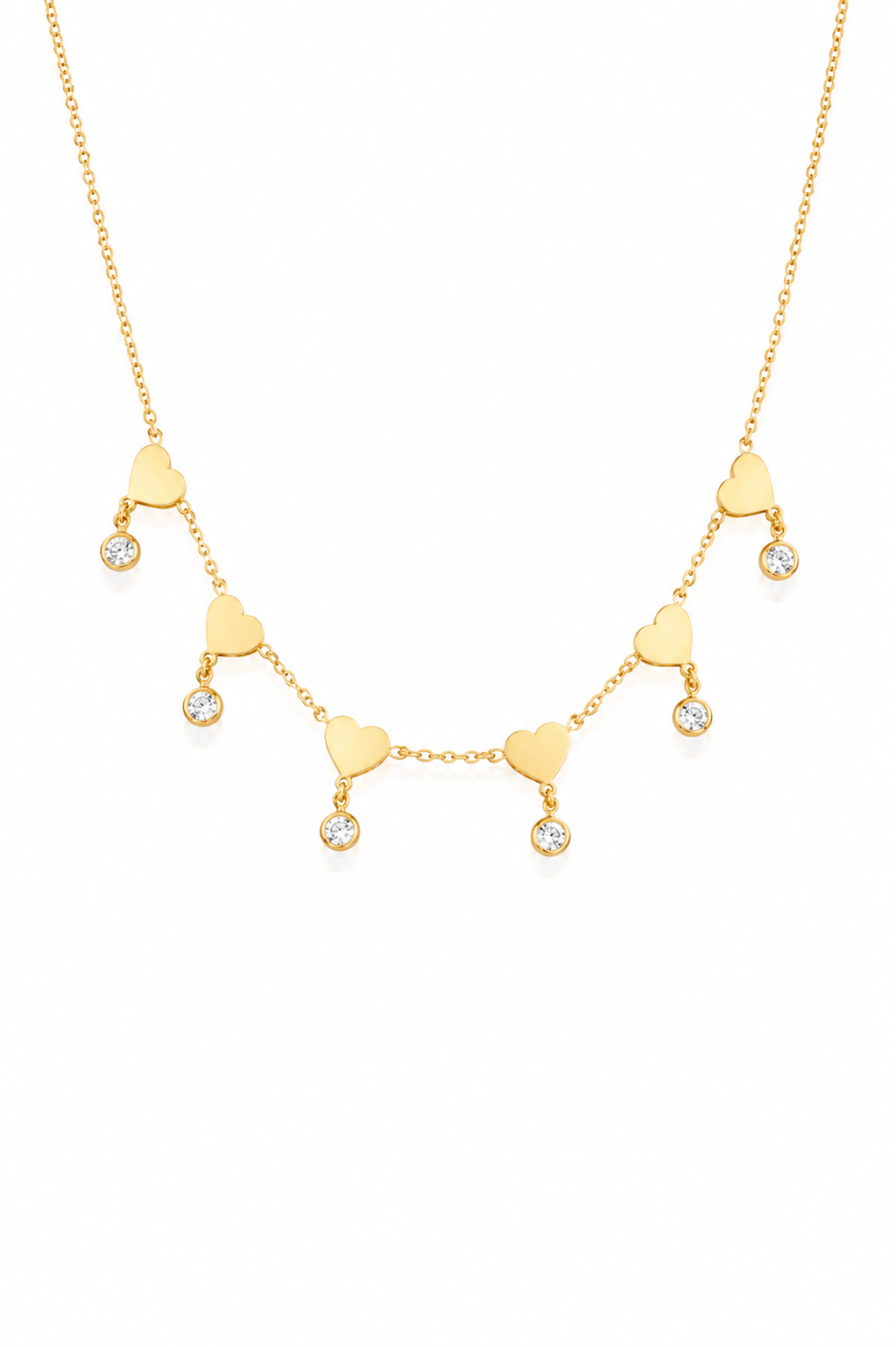 Hearts Charm Necklace