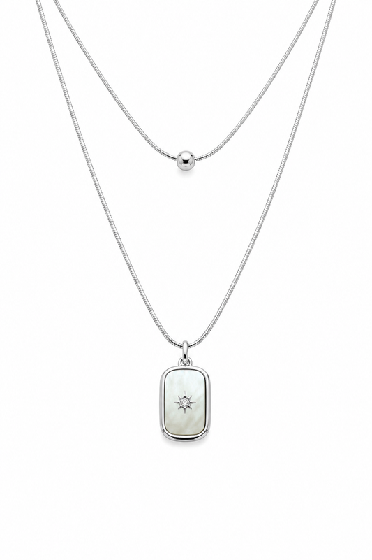 Silver Layered Necklace