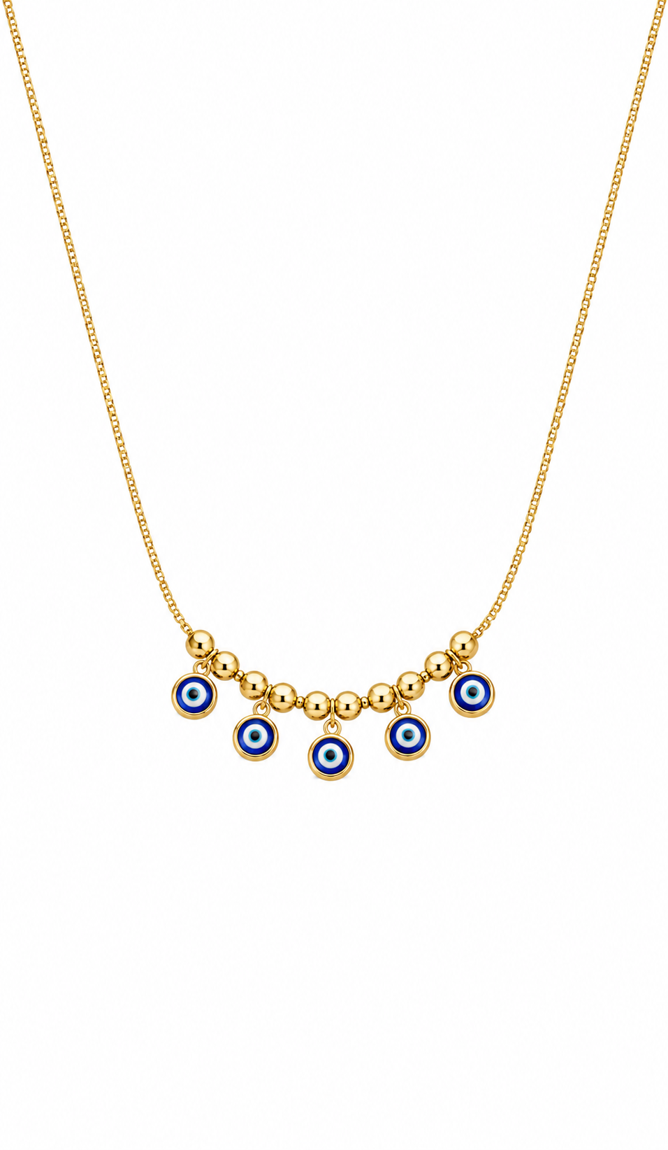 Evil eye beads necklace
