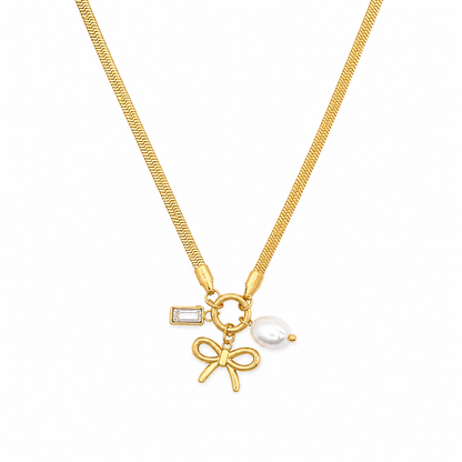 Bow Charm Necklace