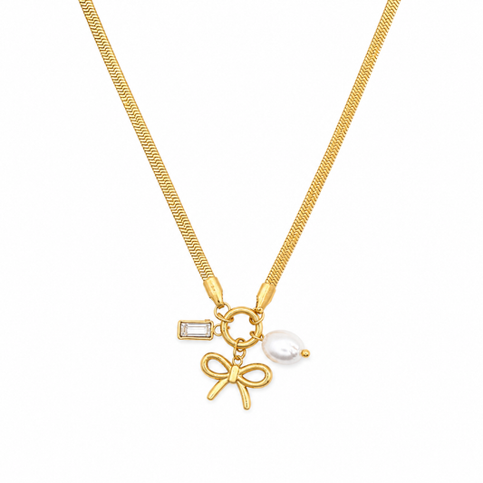 Bow Charm Necklace