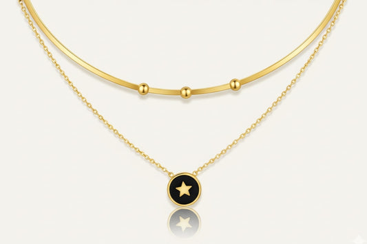 Golden Star Layered Necklace