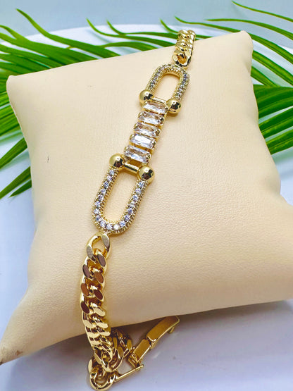 Gold Cuban Link Bracelet