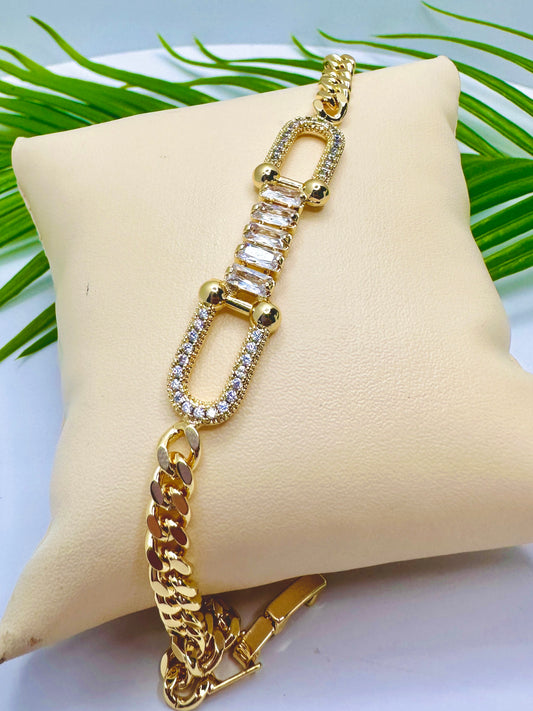 Gold Cuban Link Bracelet