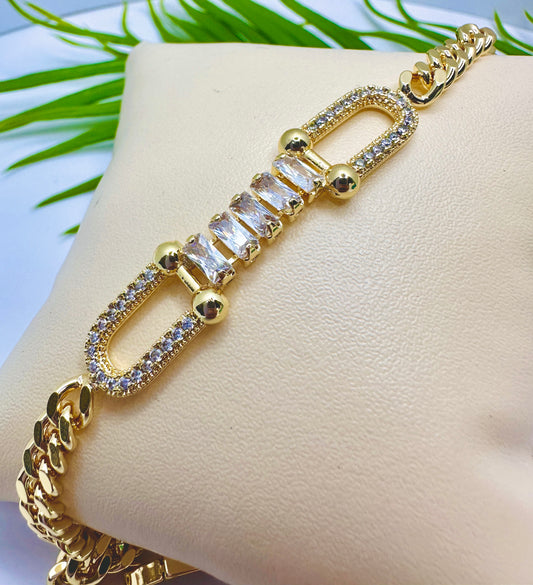 Gold Cuban Link Bracelet
