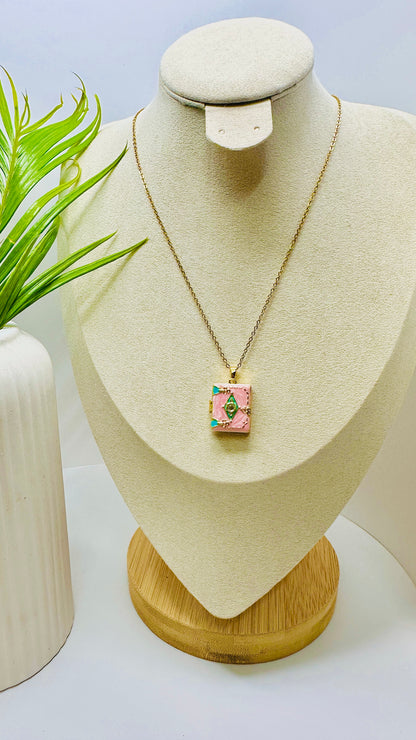 Pink Locket Necklace