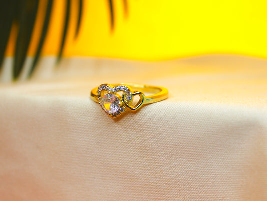 Duo Heart Ring