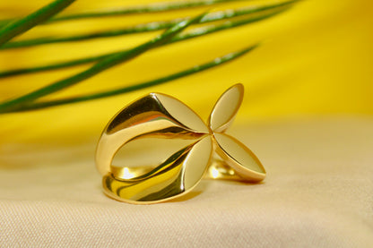 Golden Petal Ring