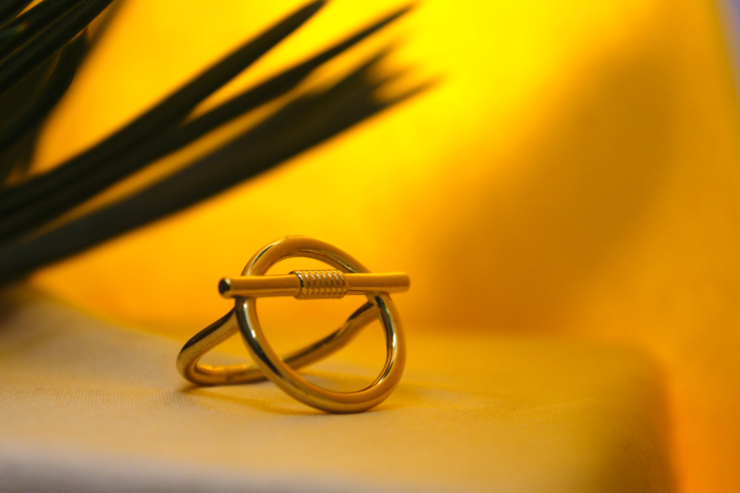 Golden Loop Statement Ring