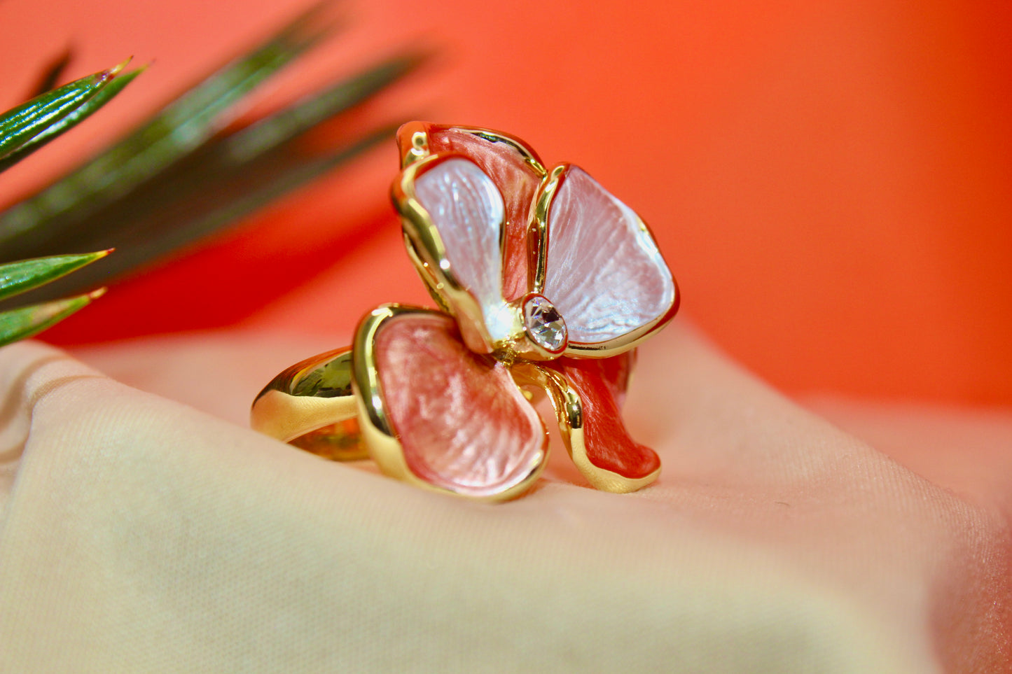Blossom Enamel Floral Ring