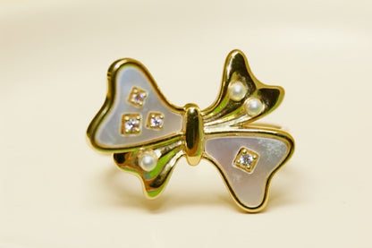 Pearl Bow Ring