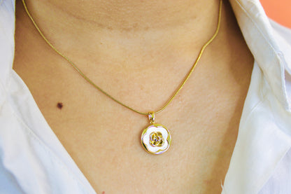 Floral Pendant Necklace