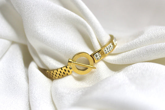 Nail-Inspired Crystal Baby Size Bracelet