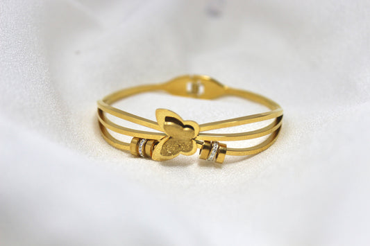 Elegant Gold Butterfly Bracelet