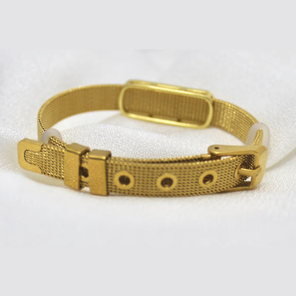 Triple Crystal Watch-Pattern Bracelet