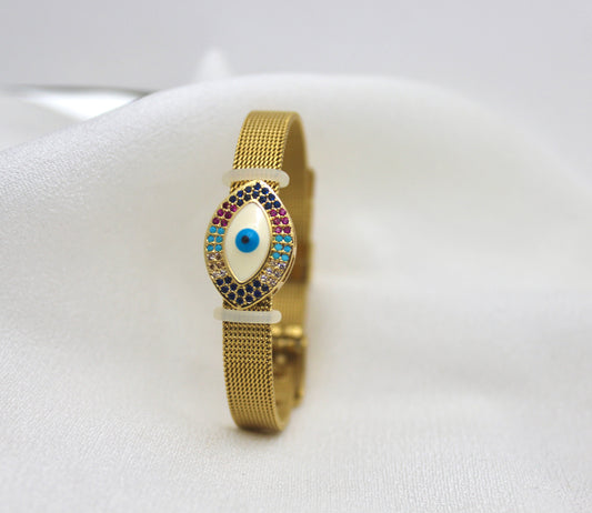 Evil Eye watch bracelet