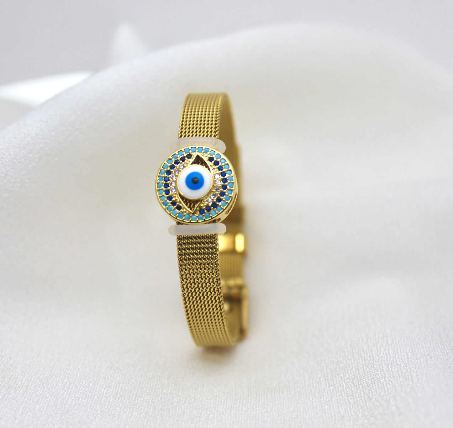 Round Evil Eye watch bracelet
