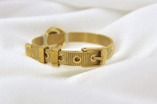 Panther Watch-Pattern Bracelet