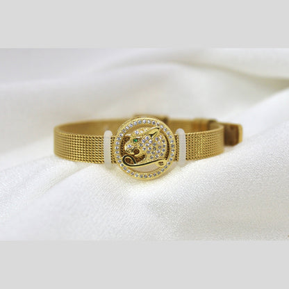 Panther Watch-Pattern Bracelet