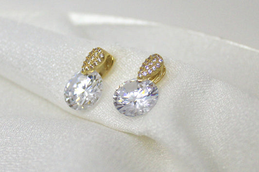 Luxe Teardrop Crystal Studs
