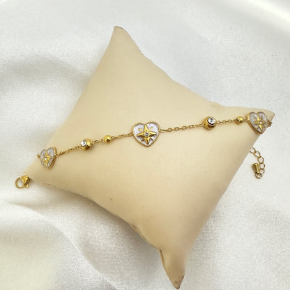 Stella Heart Charm Bracelet