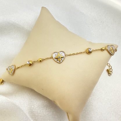 Stella Heart Charm Bracelet