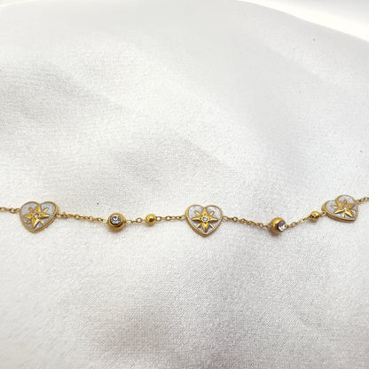 Stella Heart Charm Bracelet