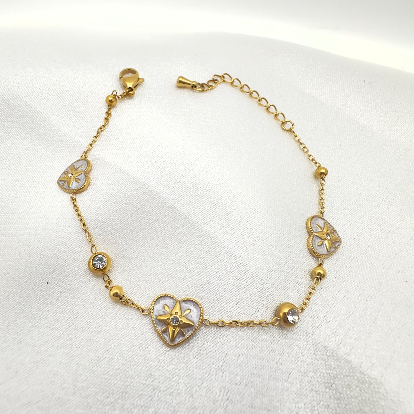 Stella Heart Charm Bracelet