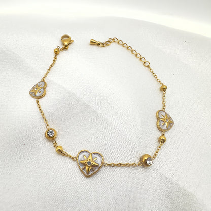 Stella Heart Charm Bracelet