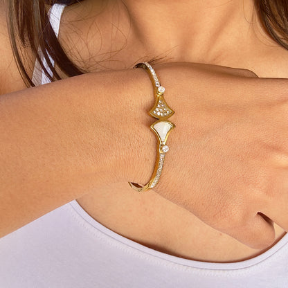 WHITE ENAMEL BRACELET