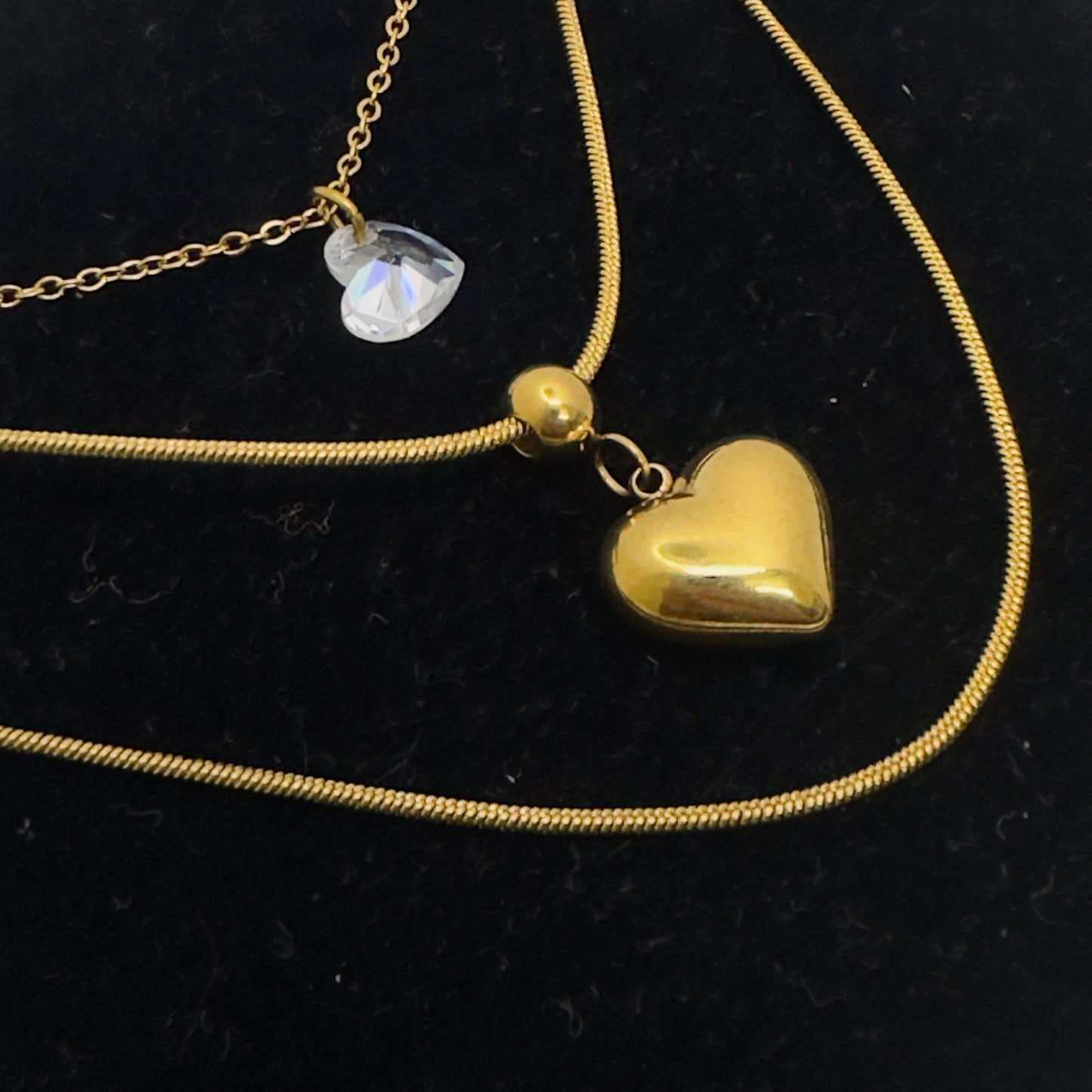 Hearts Layered Necklace